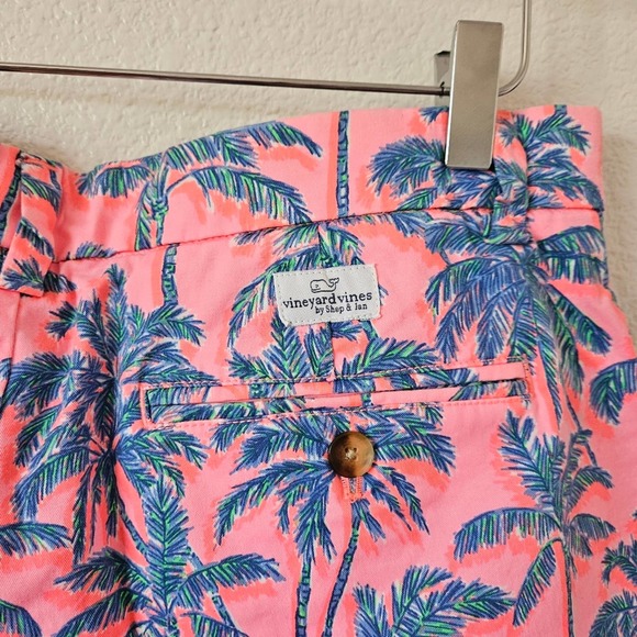 Vineyard Vines Breaker Shorts Palm Trees Size 34 Mens - Picture 7 of 10